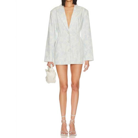 NEW FOR LOVE & LEMONS chantal blazer dress in blue